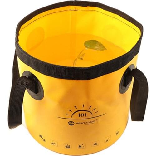 Camping Foldable Bucket Water Storage Container 10L/20L Foot Wash Tub Lightweight Waterproof Water Bags For Picnics Hiking
