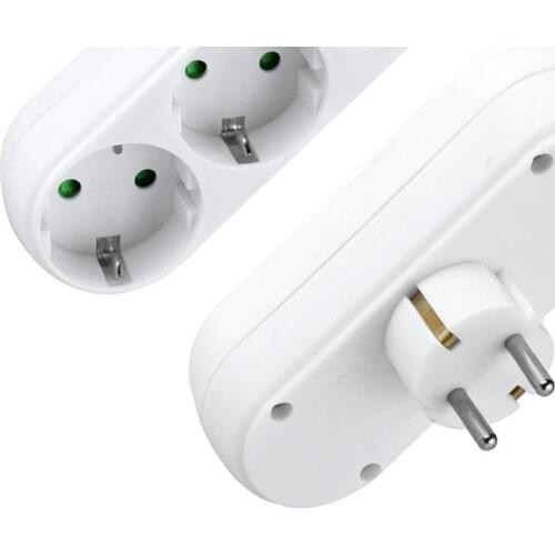 Triple Socket Power Socket Adapter Anti-Flame Heat-Resistant Socket Panel 16A EU Standard