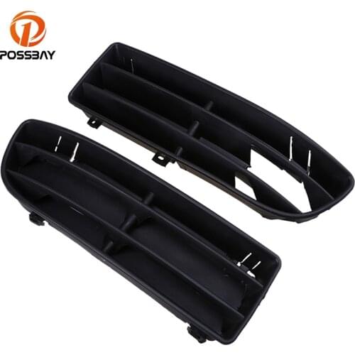 POSSBAY Car Exterior Accessories Fog Light Cover Vent for 1999-2007 VW Bora Jetta MK4 Car Front Lower Bumper Grilles Grille