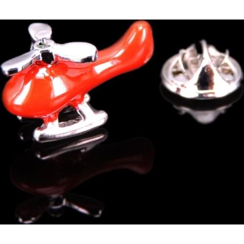 High-quality Brooch Lapel Pin For Successfu Men Pins Red plane Neckpin Collar Badge Jewelry Broche Clothing accessories