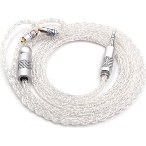 High Quality FENGRU Hand-made 5N Sterling Silver Replaceable MMCX Upgrade Cable For Shure SE535 SE215 SE846 UE900