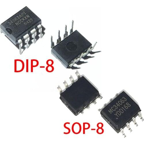 10PCS DIP MC34063API SOP MC34063A SOP-8 MC34063 34063 DIP-8 SOP8 Boost or buck power DC/DC converter