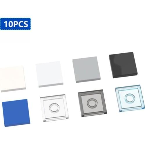 10 PCS MOC Bricks 3068 DIY Flat Tiles 2x2 with Groove Tablet Motor Parts Building Bricks Block Small Particle For Children