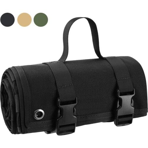 1000D Tactical Shooting Mat Military Training Molle Mat Waterproof Roll Up Camping Picnic Mat Non-slip Hunting Gun Pad for Man