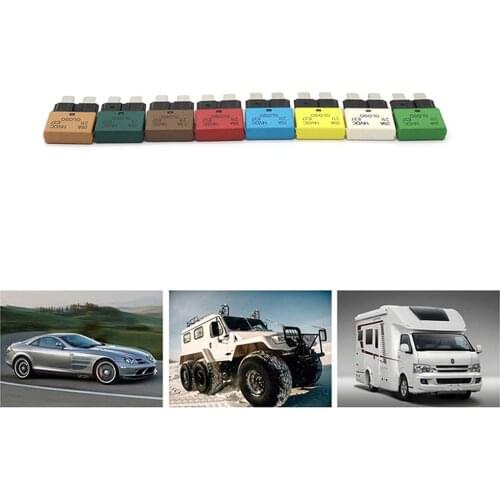 28V Medium Number Manual Reset Circuit Breaker Blade Fuse Car Truck Motorcycle