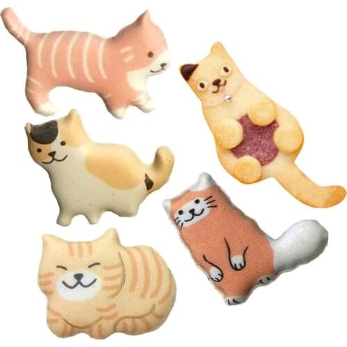 5PCS Cat Shaped Cookie Cutter Stainless Steel Biscuit Mold DIY Pastry Baking Decorating Tool