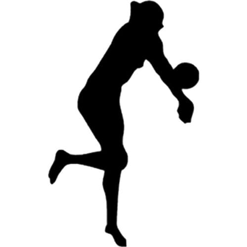 Car Stickers Coolest Volleyball Sports Decoration Car Stickers PVC Accessories Waterproof Cover Scratches Black/white,15cm*9cm