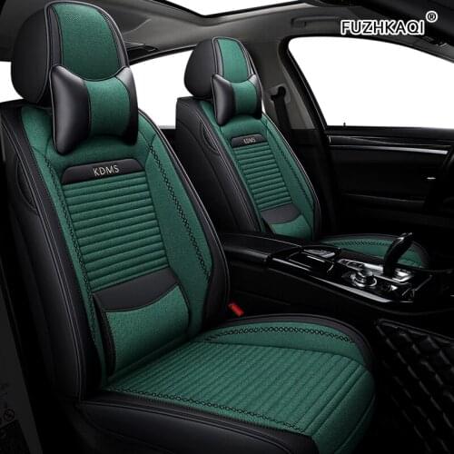 FUZHKAQI flax car seat covers For Chrysler 300C PT Cruiser Grand Voager Automobiles Seat Covers car seats styling