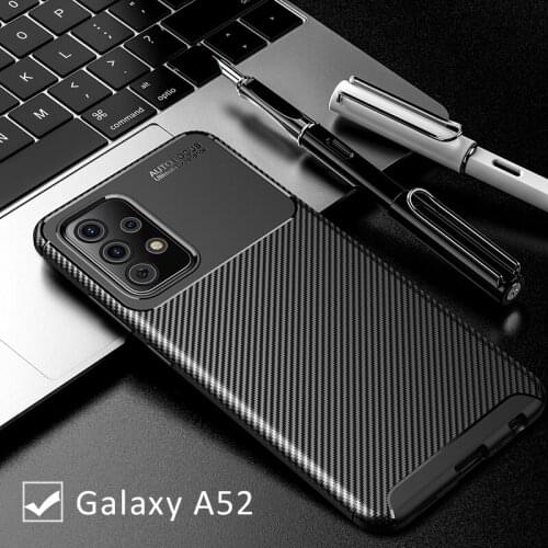 Case for samsung a52 5g bumper cover on galaxy a 52 52a samsunga52 galaxya52 protective phone coque bag silicone matte soft tpu