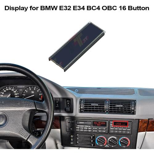 On Board Computer Display For BMW E32 E34 BC4 4 Siemens BC Repair 16 Buttons LCD Screen Replacement