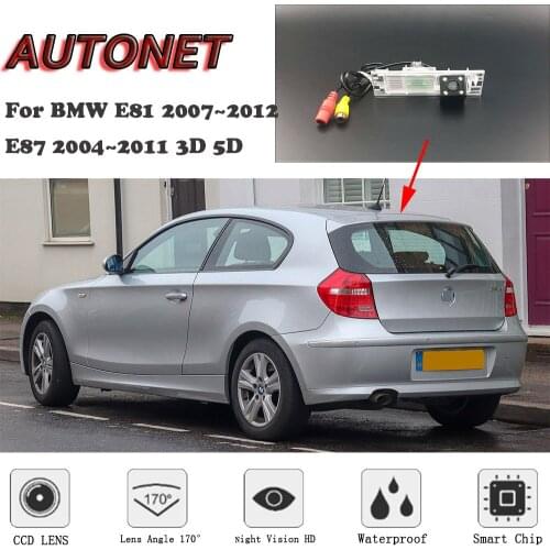 AUTONET HD Night Vision Backup Rear View camera For BMW E81 2007~2012 E87 2004~2011 3D 5D hatchback/license plate camera