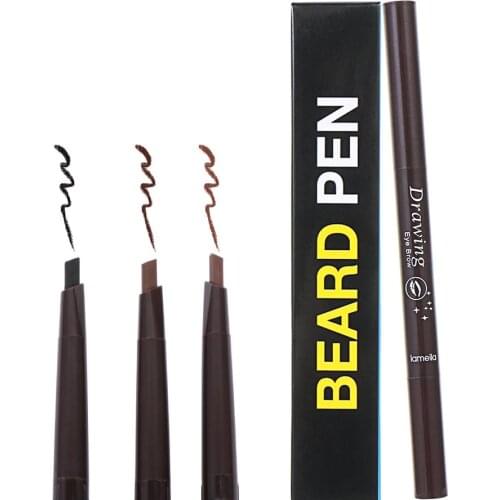 Beard Filler Pen Beard Fast Camouflage Waterproof Natural Hair Grower Beard Pencil Sharpen & Define Patchy Beards For Men