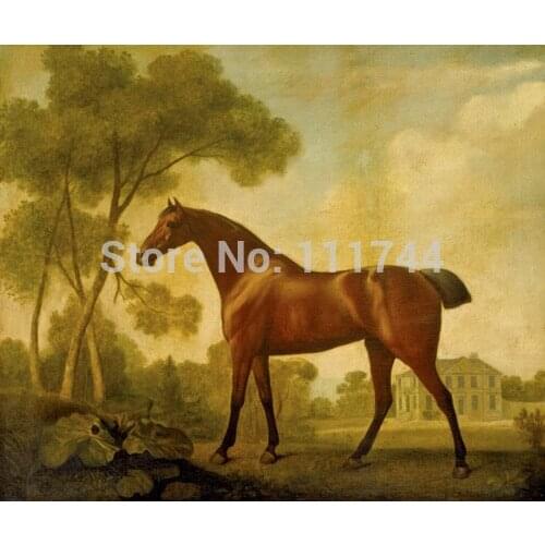Oil painting Animal wall art Ballerina a Bay Mare Belonging to the Earl of Clarendon by George Stubbs High quality Hand painted