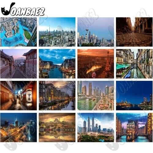 City Building Scenery 5Ddiy Diamond Old-Fashioned Drum Tower Scenery Square Diamond Inlaid Art Home Room Wall Decoration