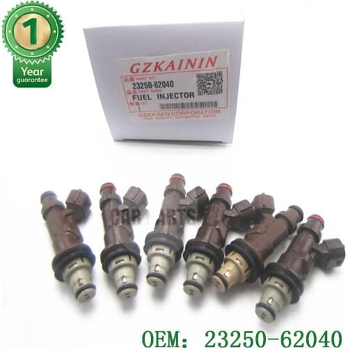 SET OF 6 tested high quality parts Fuel Injector nozzle 23209-62040 23250-62040 2000 2004 for Toyota Tundra 3 4 V6 B924