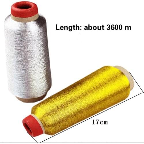 Gold / silver line computer cross-stitch embroidery thread/line/textile metallic yarn woven embroidery line