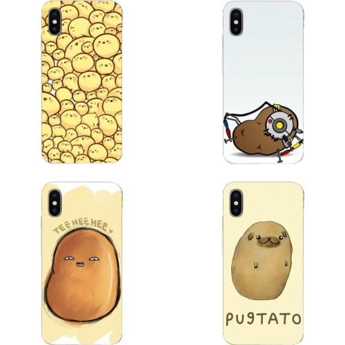 Cartoon Food Potato Soft Cases Covers For Huawei Honor 5C 5X 6A 6X 7 7A 7X 8 8A 8S 8X 9 10 30 Lite Pro Y6 II Y7 Y9 Prime 2019
