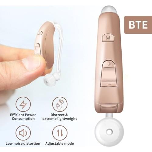 Invisible Hearing Aid Wireless BTE Sound Amplifier Headphones Aids for The Deafness Elderly Hearing Loss Ear Care Health Support