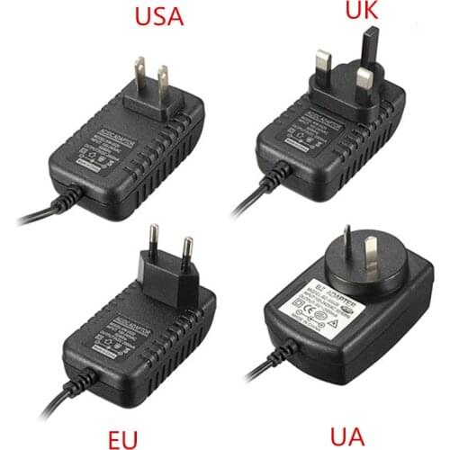 NEW 1PCS DC 5V 4A 5.5*2.5mm Power Supply EU/AU/US/UK Plug Adapter For LED Strip Light Converter Charger Transformer Led Driver