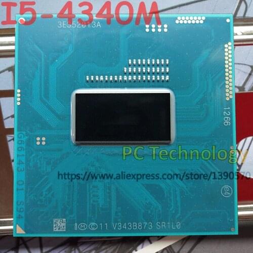 Original Intel Core I5-4340M CPU I5 4340M processor FCPGA946 2.90GHz-3.60GHz L3=3M Dual core free shipping