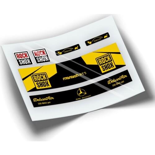 Pegatinas dampener ROCKSHOX MONARCH RT3 WP200 STICKERS
