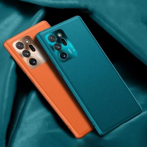 Luxury Leather Case For Samsung Galaxy Note 20 Ultra S20 FE Full Camera Protection Matte Cover Phone Case For Samsung S20 FE