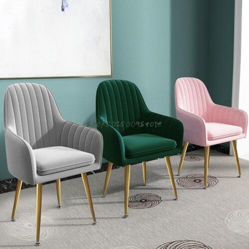 Nordic style makeup chair backrest princess home bedroom girl ins style dressing stool fairy net red stool