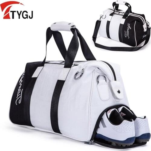 Brand Golf Clothing Bag Pu Ball Bags Large Capacity Clothes Golf Shoes Bag Travelling Handbag Knapsack Large Capacity