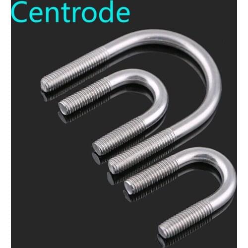 304 stainless steel U-bolt U-screw U-pipe clamp U-bolt saddle hoop M6-M12 1PCS