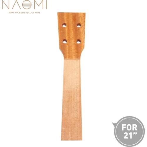 NAOMI 21'' Ukulele Neck Mahogany Body Sapele Veneer Neck For Soprano Ukelele Uke Hawaii Guitar Parts Ukulele Luthier DIY
