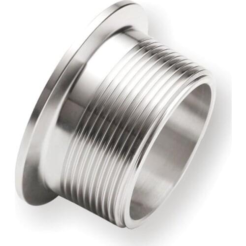 1/4" 3/8" 1/2" 3/4" 1" -2" BSPT Male x KF16/25/40/50 Vacuum Tri Camp SUS 304 Stainless Steel Sanitary Pipe Fitting Beer Brew