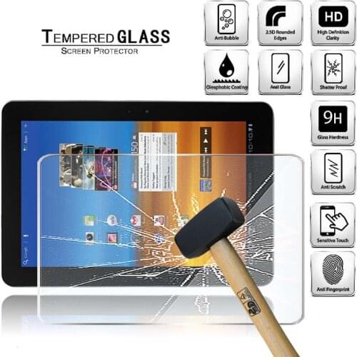 Tablet Tempered Glass Screen Protector Cover for Samsung Galaxy Tab 10.1 / Tab 10.1 LTE Anti-Screen Breakage Tempered Film