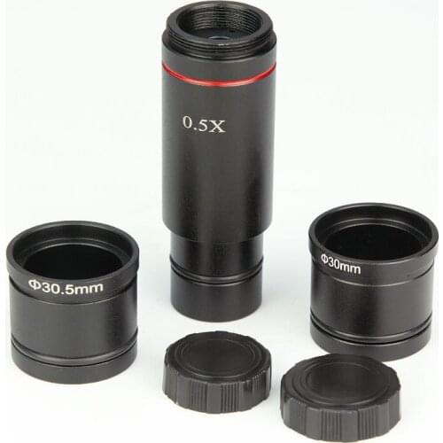0.5X C-Monut Digital Camera Microscope Adapter for CCD Camera Digital Eyepiece Relay Lens 23.2mm 30mm 30.5mm