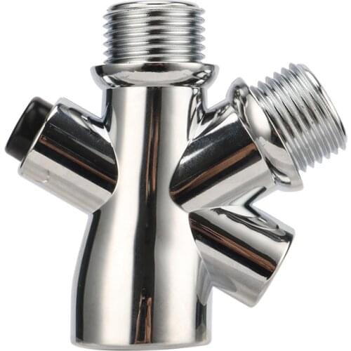 1/2" Thread Water Splitter Connector Garden irrigation water Bathroom Shower Head Water Separator Adapter Pipe connection etc