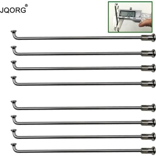 10 Pieces A Lot 9 G 3.5 mm J-bend 304 Stainless Steel Material Lighting Sliver Color Motorcycle Spokes Length in 30-250mm Custom