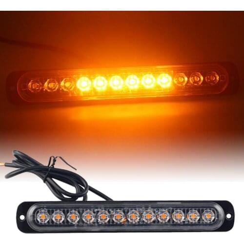 Signal Lamp 12LED Amber Strobe Light Truck Hazard Beacon Flash Warn Emergency 12-24V VZ Hb Car Lights Accessories