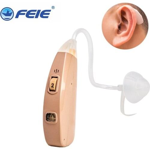 2 Channel Rechargeable Mini Digital Hearing Aid Sound Amplifiers Moderate to Severe Loss adjustable Ear care deafness MY-201S