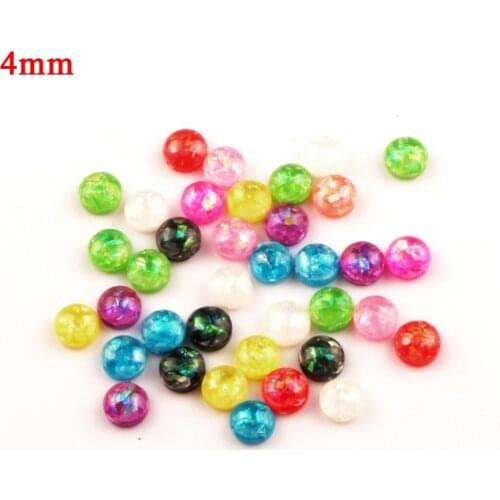 200Pcs Mixed Resin Bling Round Decoration Crafts Beads Flatback Cabochon Scrapbooking For Embellishments Kawaii Diy Accessories