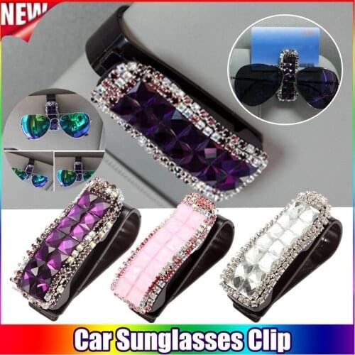 3colors Useful Mini Sunglasses Car Accessories Outdoor Car Inerior Styling Plastic Vehicle Visor Sunglass Car Sunglasses Clip