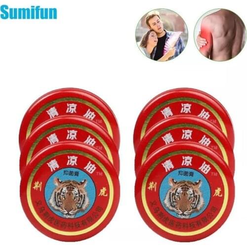 3Pcs Red Tiger Balm Ointment Muscle Back Neck Relieving Headache Pain Relief Cool Cream Anti Mosquito Anti-Itch Body Massager