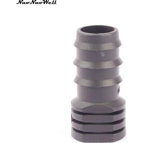 5pcs NuoNuoWell PE 25mm Hose End Connector Micro Irrigation Pipe End Cap End Plug for Greenhouse Garden Watering
