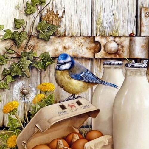 5D Diy Diamond Painting Cute bird Animal Art Kits Home Decoration Diamond Embroidery Full Square Round Drill Wall StickerZP-2284