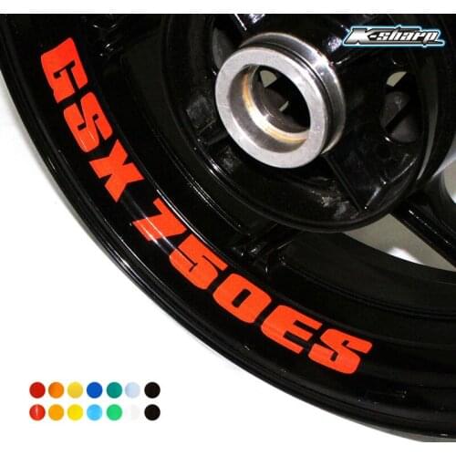 8X custom inner rim decals wheel reflective Stickers stripes Fit SUZUKI GSX 750ES