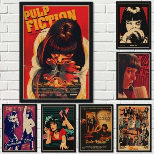 DIY 5D Diamond Painting Popular Classic Movie Pulp Fiction Handmade Square or Round Diamond Semi-finished Home Commemorative