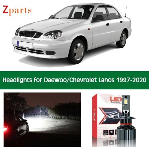 Car Bulbs For Daewoo Chevrolet Lanos LED Headlight Headlamp Low High Beam Canbus Auto Lights Front Lamp Lighting 12V Accessories