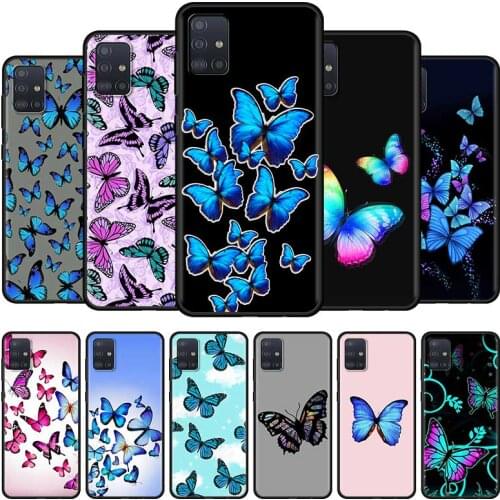 Lovely butterfly Fashion Phone Case for Samsung Galaxy A51 A71 A21s A12 A31 A41 A32 A02s A11 A72 A52 A42 5G A01 A91 Soft Cover
