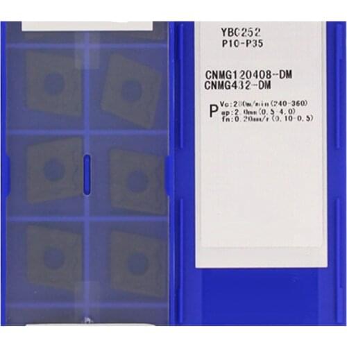 CNMG160608-DM CNMG160616 CNMG190612-DM CNMG090304 CNMG090308 CNMG120404 CNMG120408 CNMG120412-DM YBC252 Carbide Inserts CNC