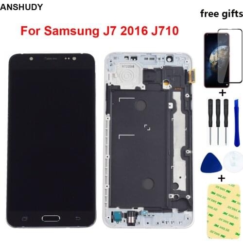 For Samsung J7 2016 Display Touch Screen Digitizer Assembly For Samsung J710F LCD Display J710 J710M J710H J710FN LCD Touch