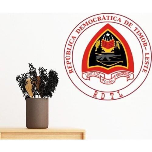 Dili East Timor National Emblem Removable Wall Sticker Art Decals Mural DIY Wallpaper for Room Decal