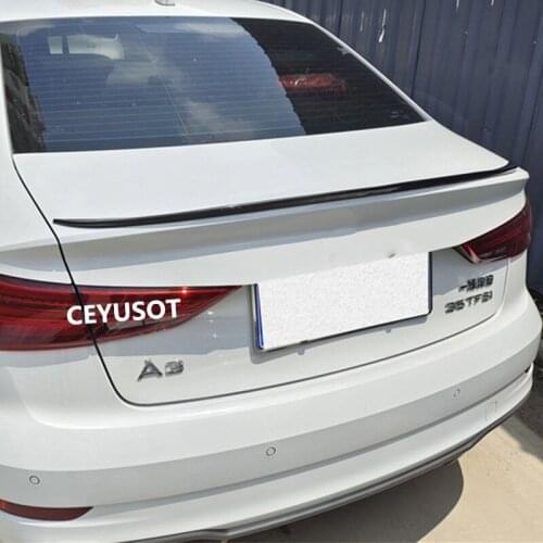 FOR Trunk Car Spoiler Accessories NEW Audi A5 S5 Sedan PU Material Rear LIP Refit WING Tail Black Decoration Body Kit 2014-2022